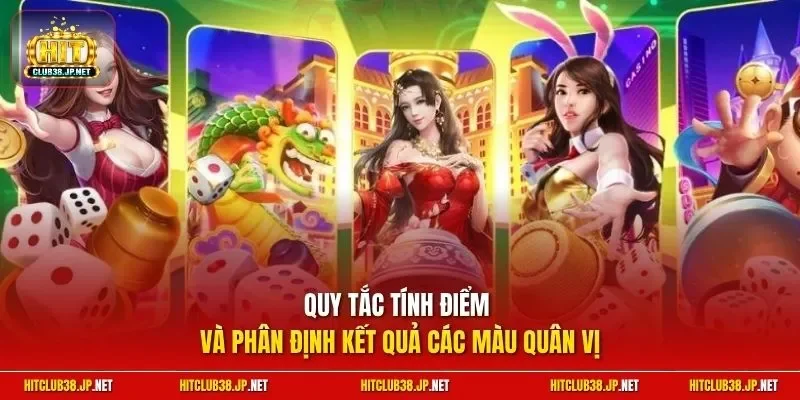 Quy tắc tính điểm và phân định kết quả các màu quân vị